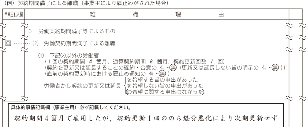 離職 証明 書 の 記載 内容 に関する 確認 書