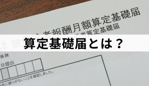 算定基礎届とは？【わかりやすく解説】訂正、書き方