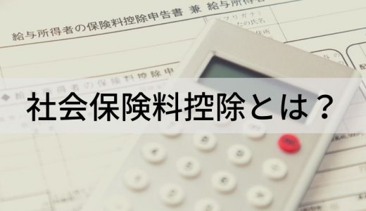 社会保険料控除とは？ 控除される社会保険料や社会保険料控除の注意点について