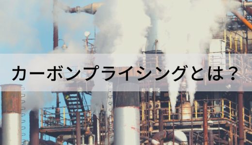 カーボンプライシングとは？【わかりやすく解説】日本の状況