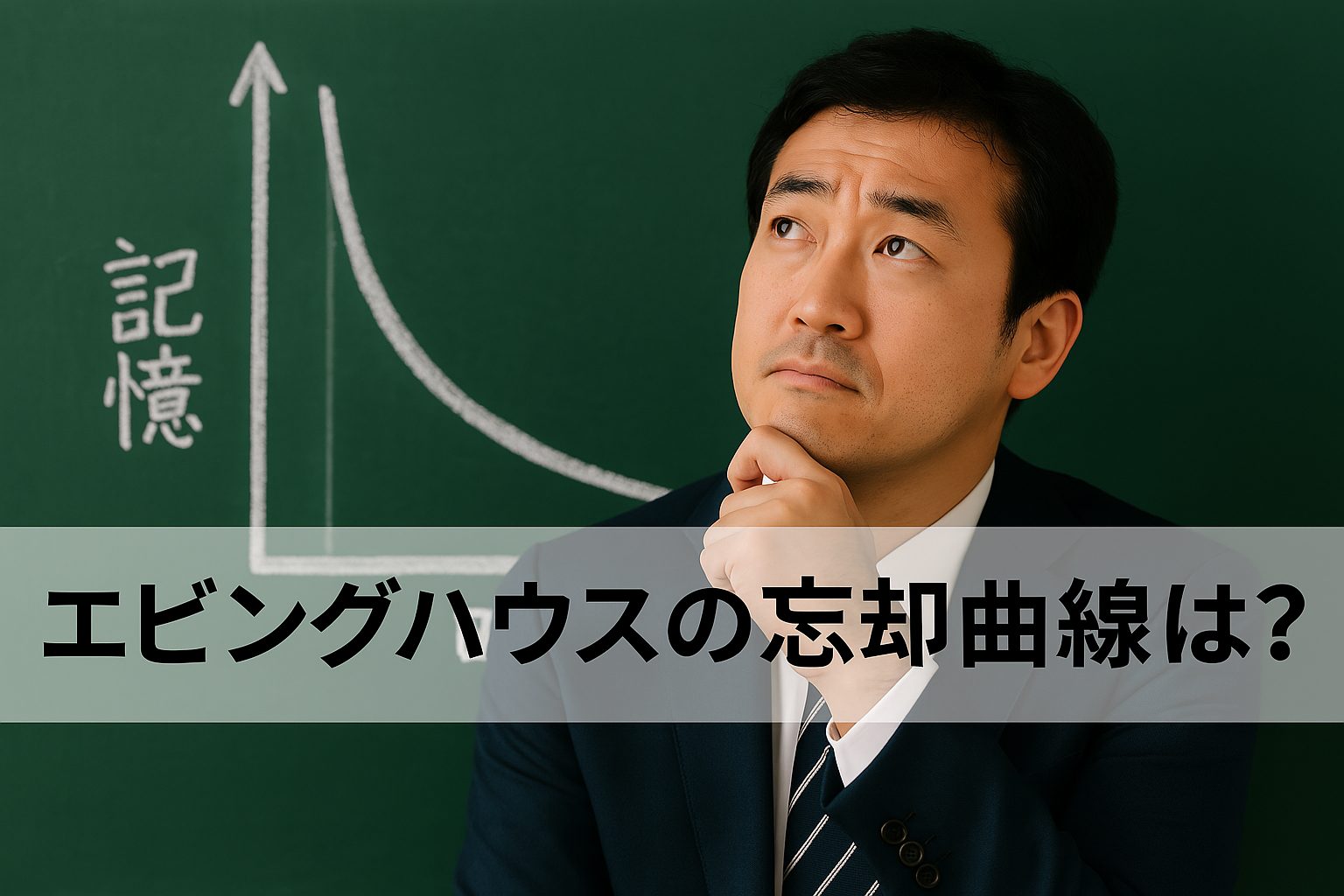エビングハウスの忘却曲線とは？【わかりやすく解説】復習タイミング