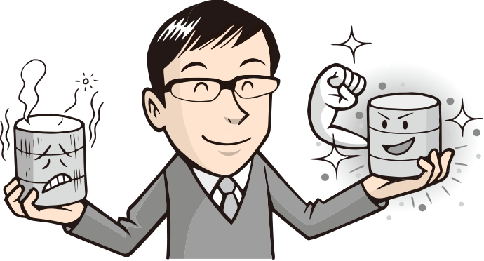 イメージイラスト:万一に備えデータベース二重化対応