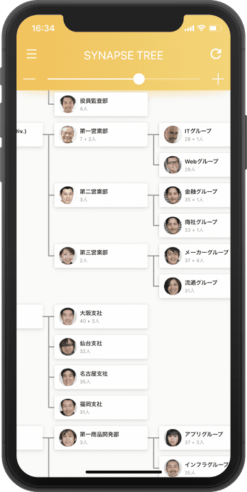 カオナビスマホ画面