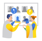 人材配置検討のイメージイラスト