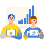 育成計画策定・管理のイメージイラスト